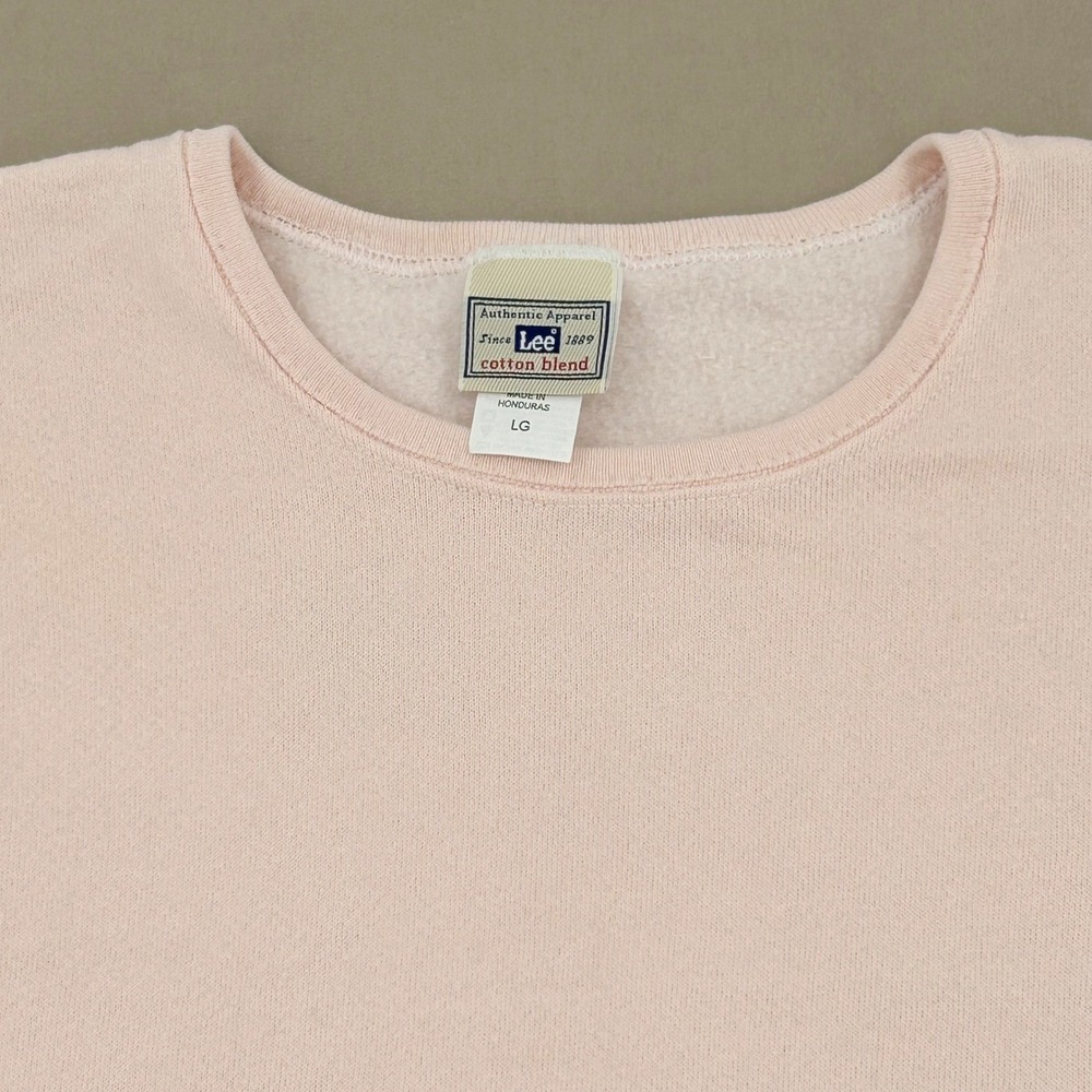 Womens Vintage Style Bunny Sweatshirt Pink Dancing Rabbit Graphic Lee LG Cottage - Picture 5 of 10